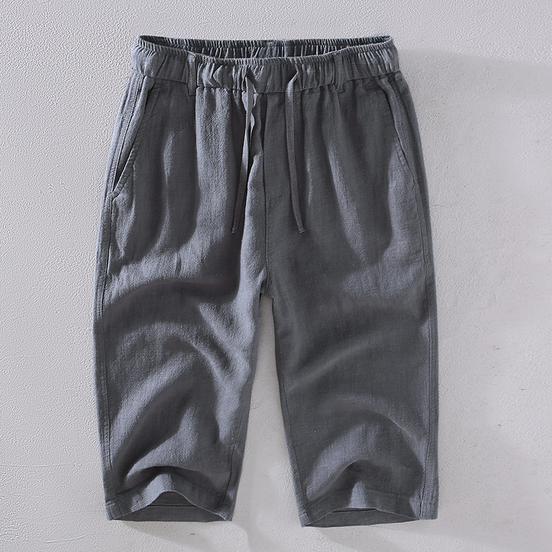 Kyoto Linen Crop Trousers
