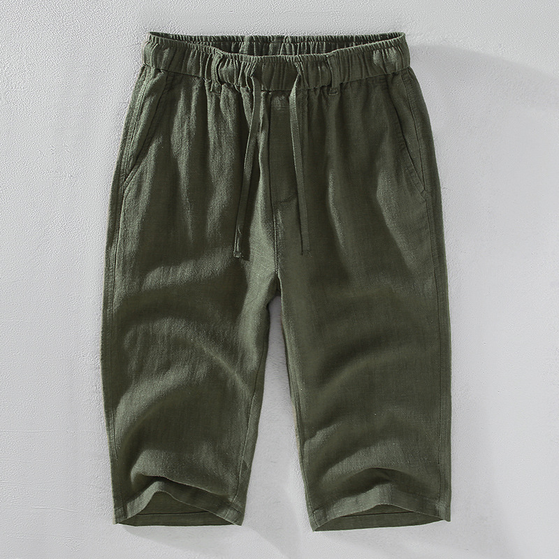Kyoto Linen Crop Trousers