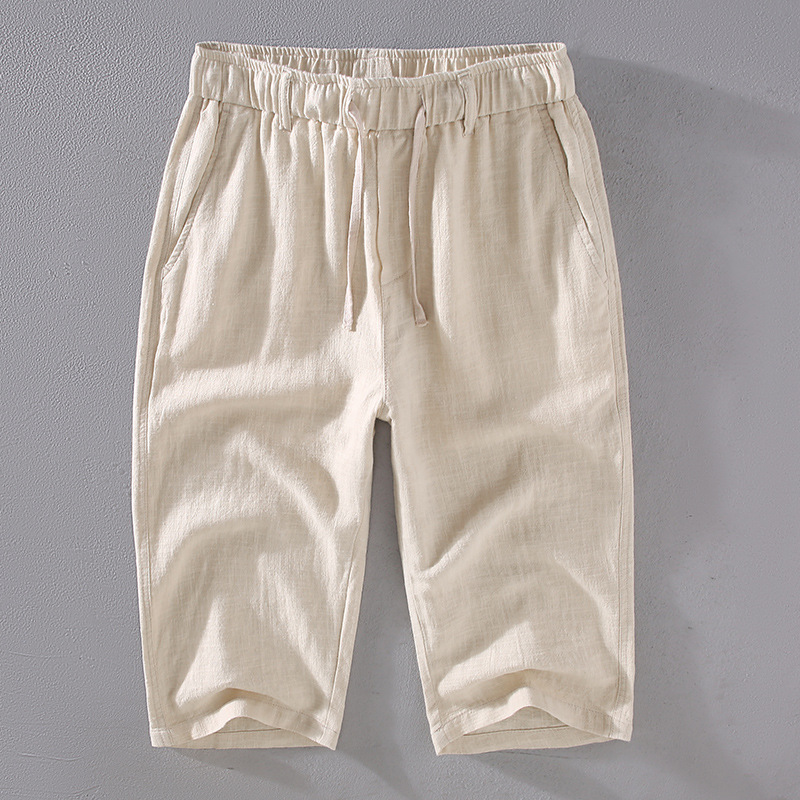 Kyoto Linen Crop Trousers