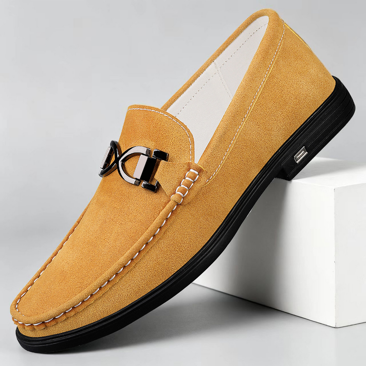 Italian Suede Loafers by Pelle