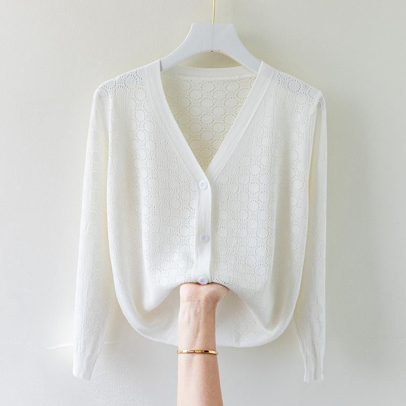 Tranquil Silk Knit Cardigan