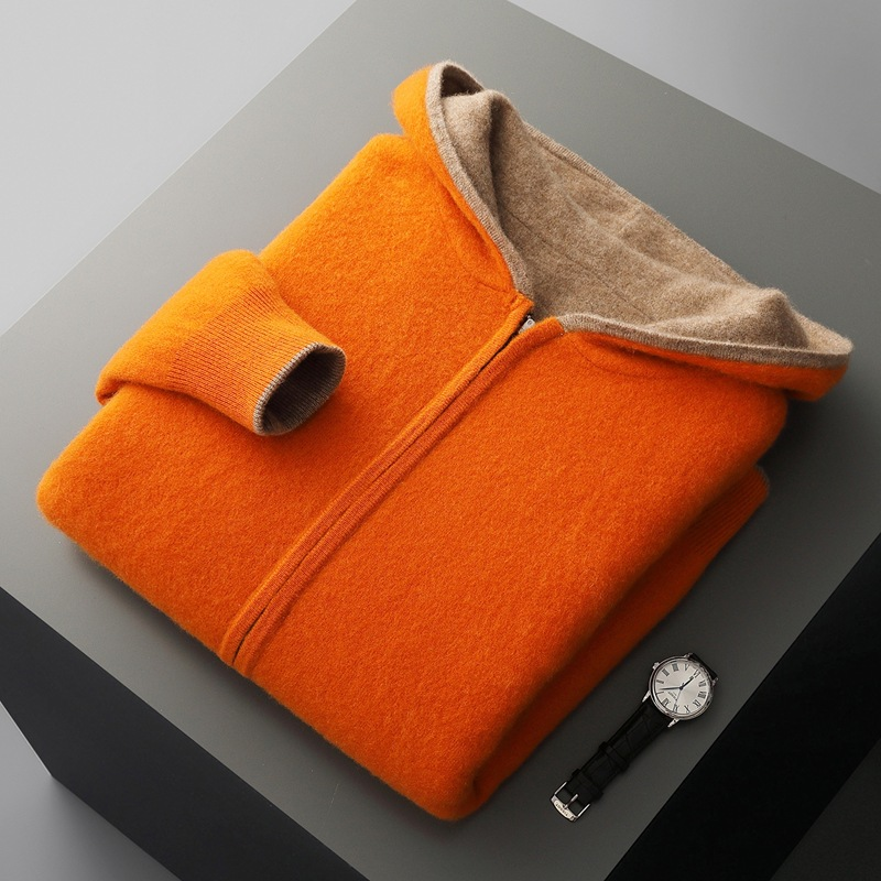 Giorgio Merino Wool Pullover Hoodie