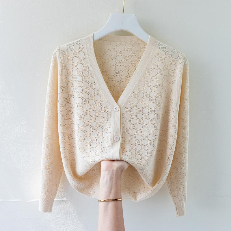 Tranquil Silk Knit Cardigan