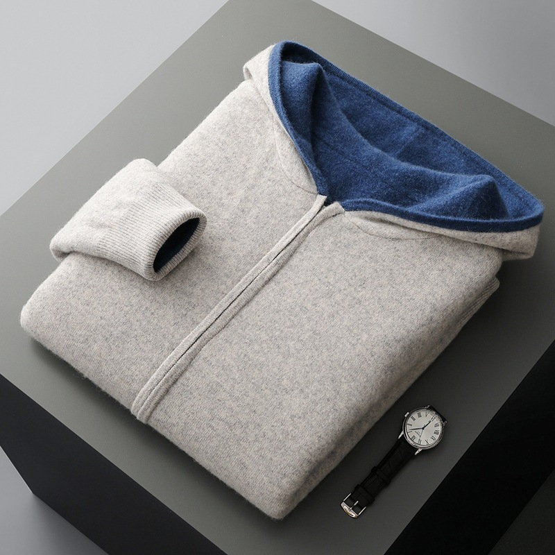 Giorgio Merino Wool Pullover Hoodie