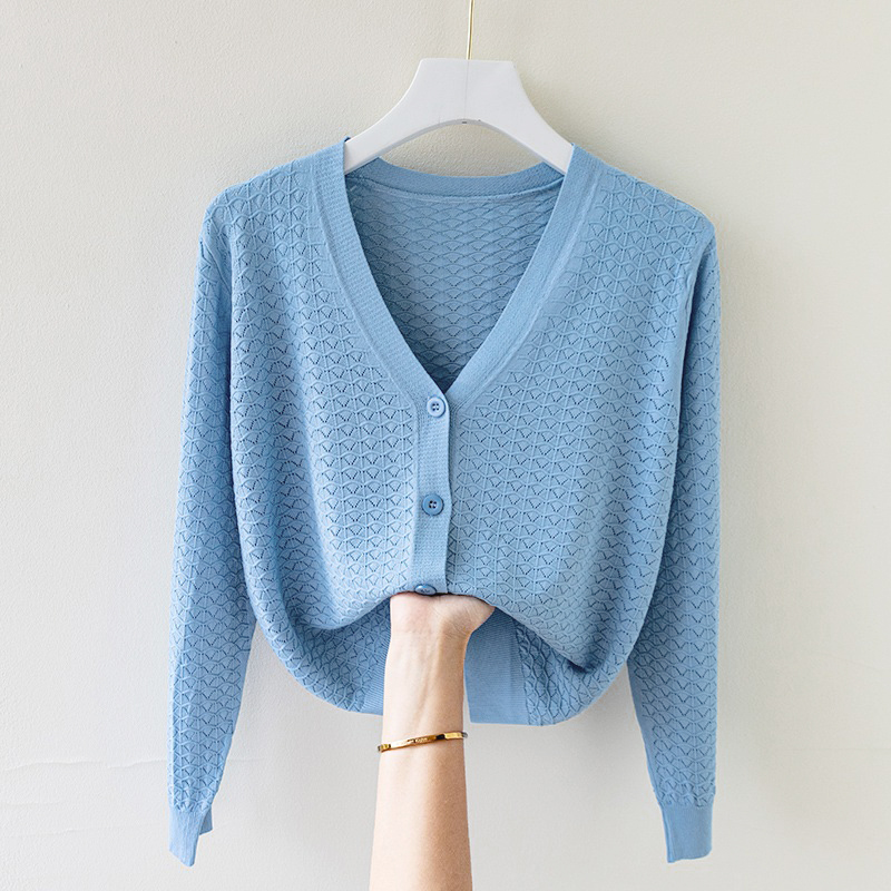 Elara Luxurious Silk Knit Cardigan
