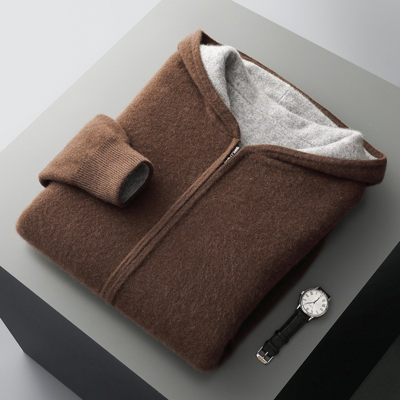 Giorgio Merino Wool Pullover Hoodie