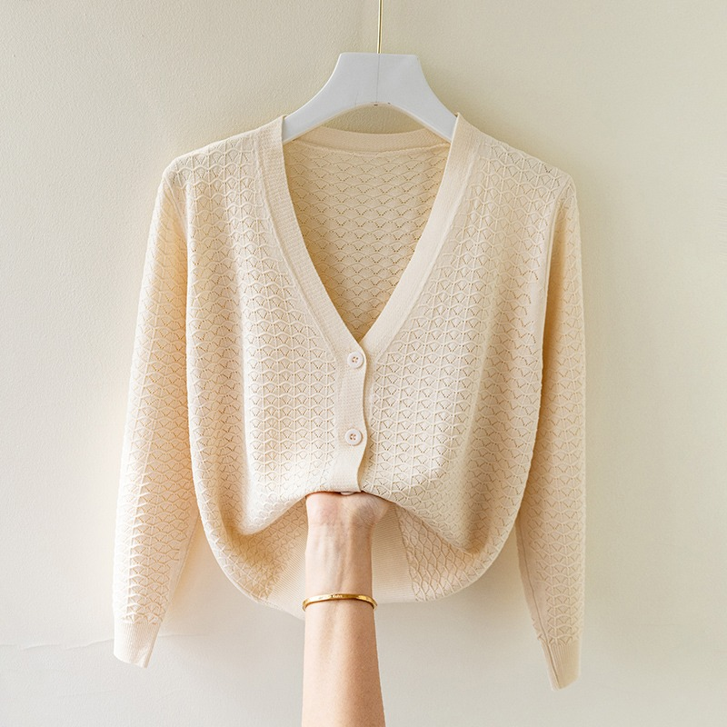 Elara Luxurious Silk Knit Cardigan