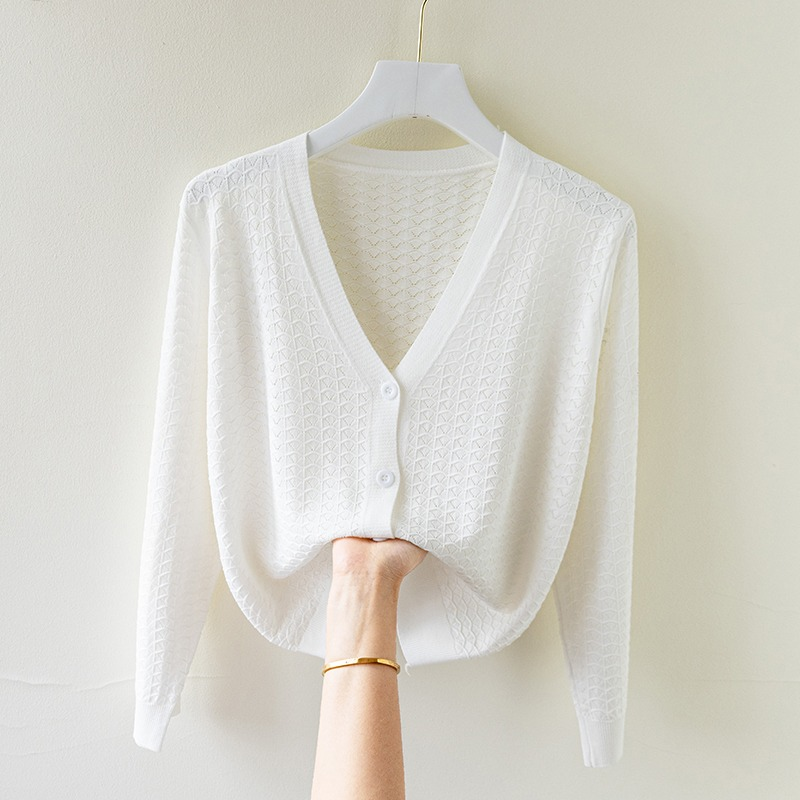Elara Luxurious Silk Knit Cardigan