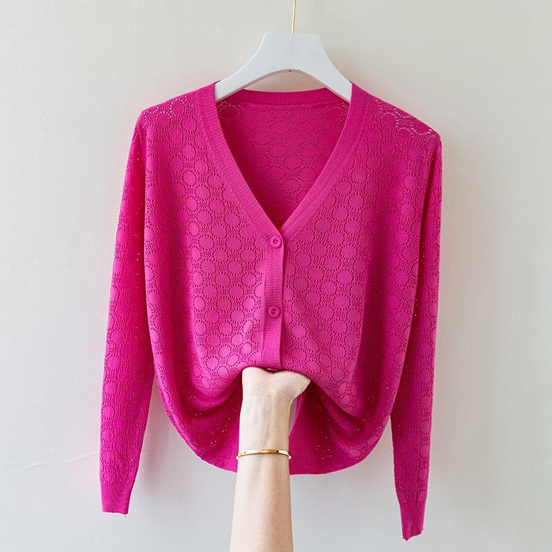 Tranquil Silk Knit Cardigan