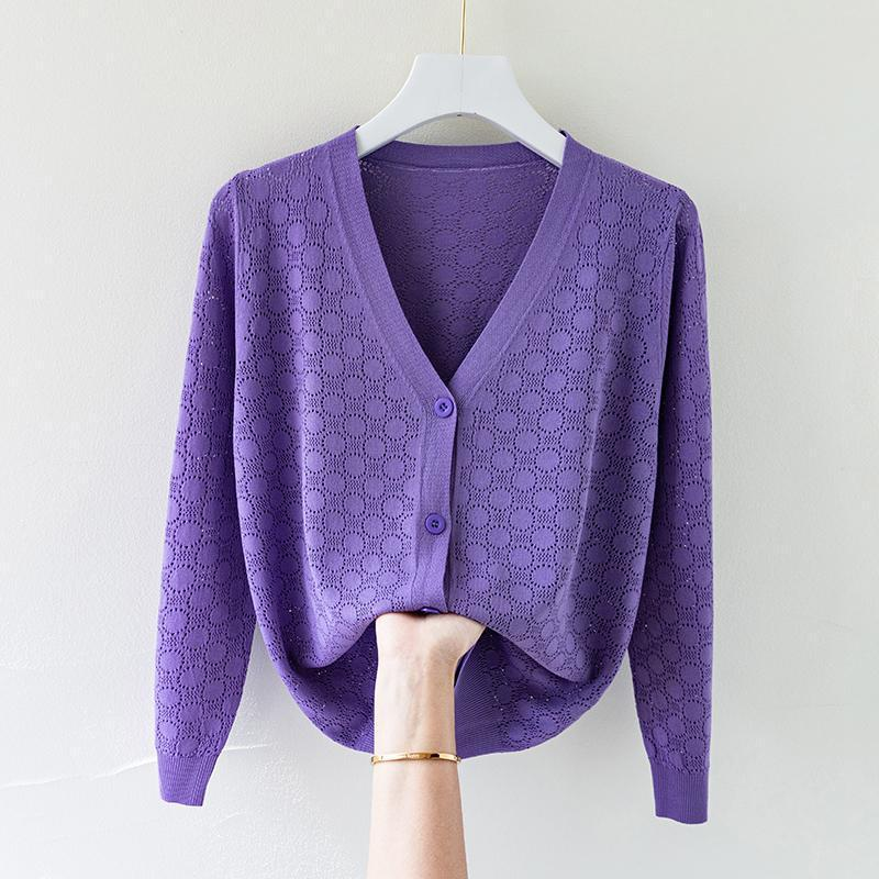 Tranquil Silk Knit Cardigan