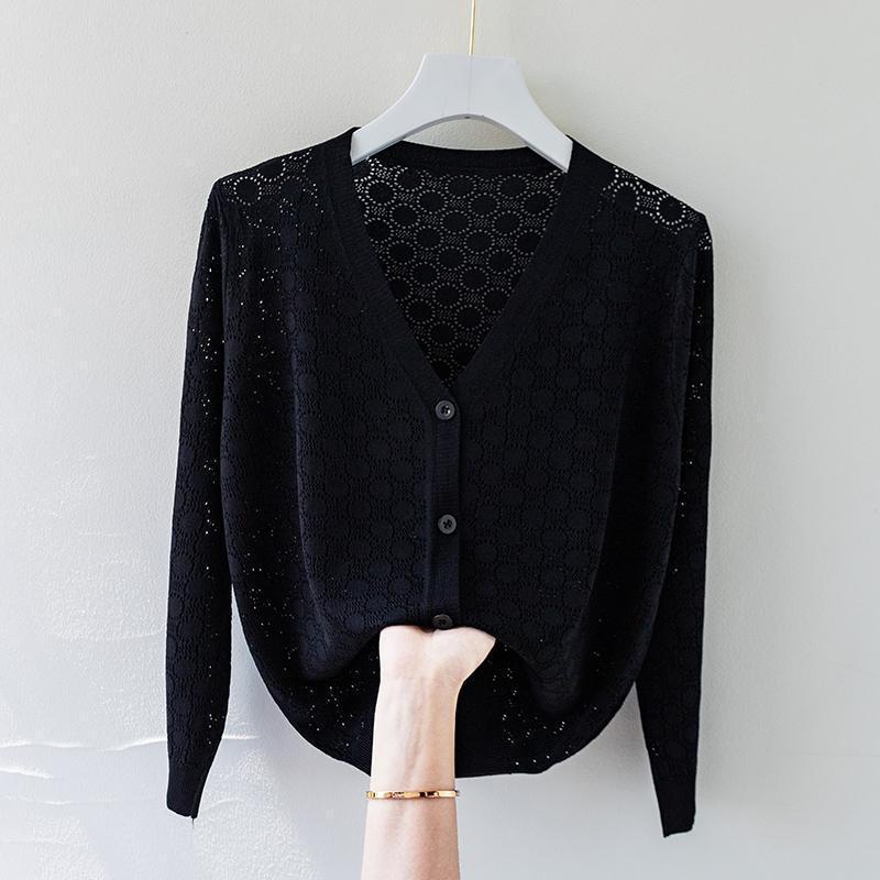 Tranquil Silk Knit Cardigan