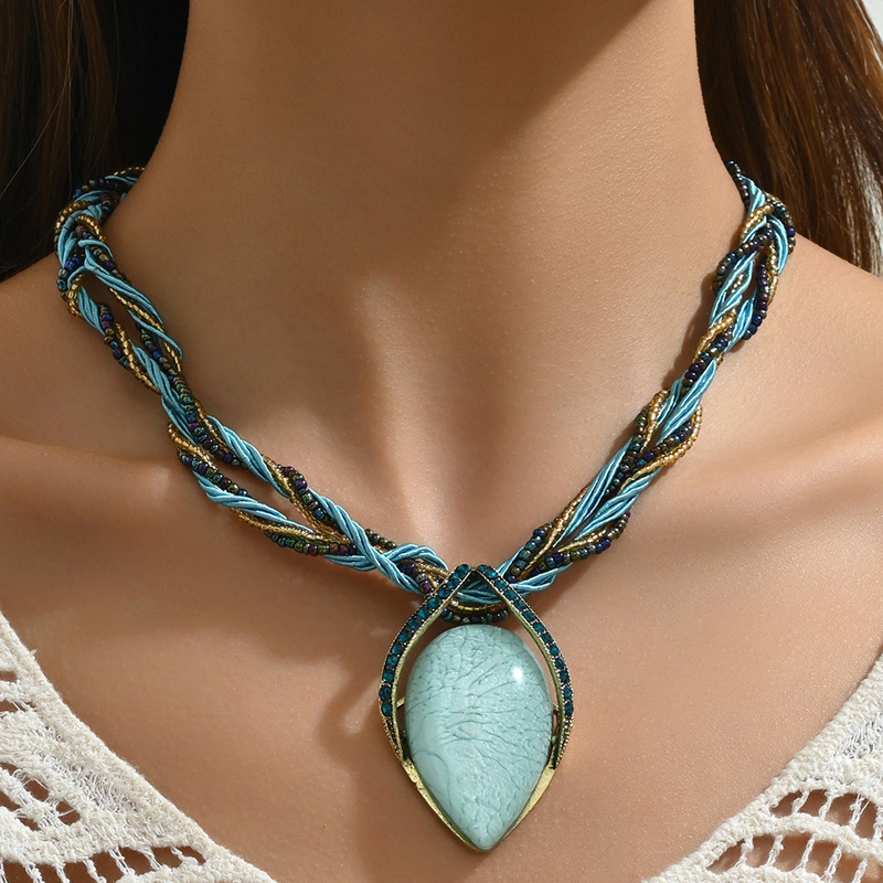 Celestial Gemstone Pendant Necklace