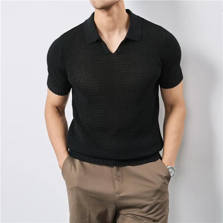 Lusso Knit Polo Tee