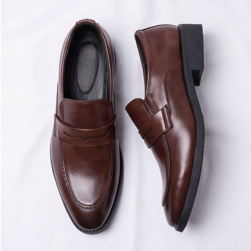 Amalfi Leather Slip-On Loafers