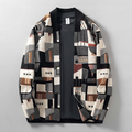 Èze Abstract Knit Wool Cardigan