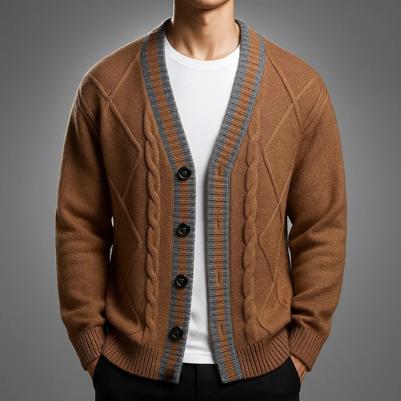 Cristiano Knit Wool Cardigan