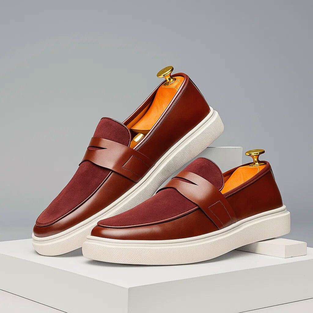 Lusso Italian Penny Loafers for Men