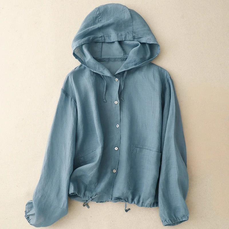 Linen Hoodie by Ella