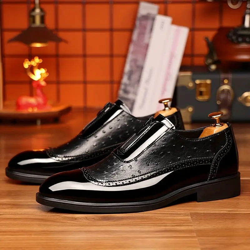Ostrich Leather Loafers by Ravello