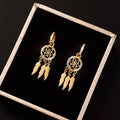 14k Solid Gold Dreamcatcher Earrings