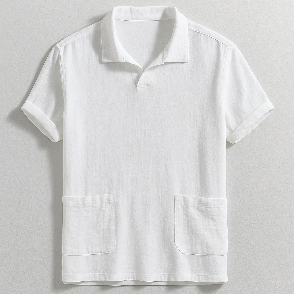 Linen Polo Shirt by Hudson