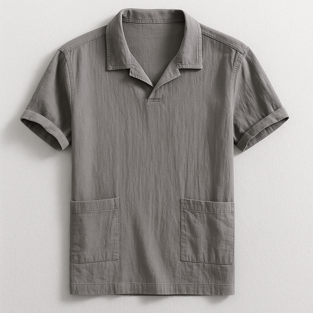 Linen Polo Shirt by Hudson