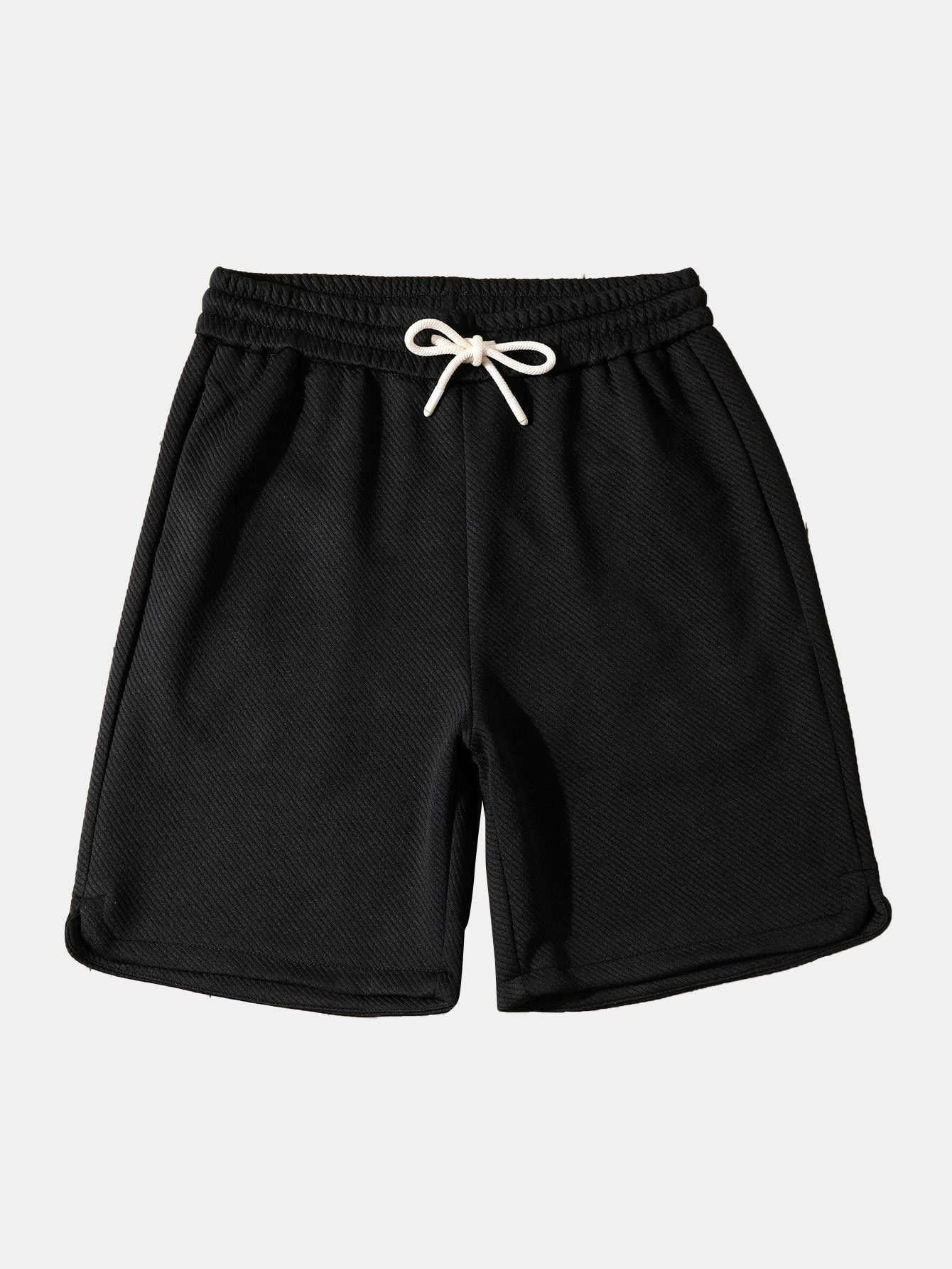 Heavy Weight Oversize T-Shirt & Loose Fit Drawstring Twill jacquard Shorts
