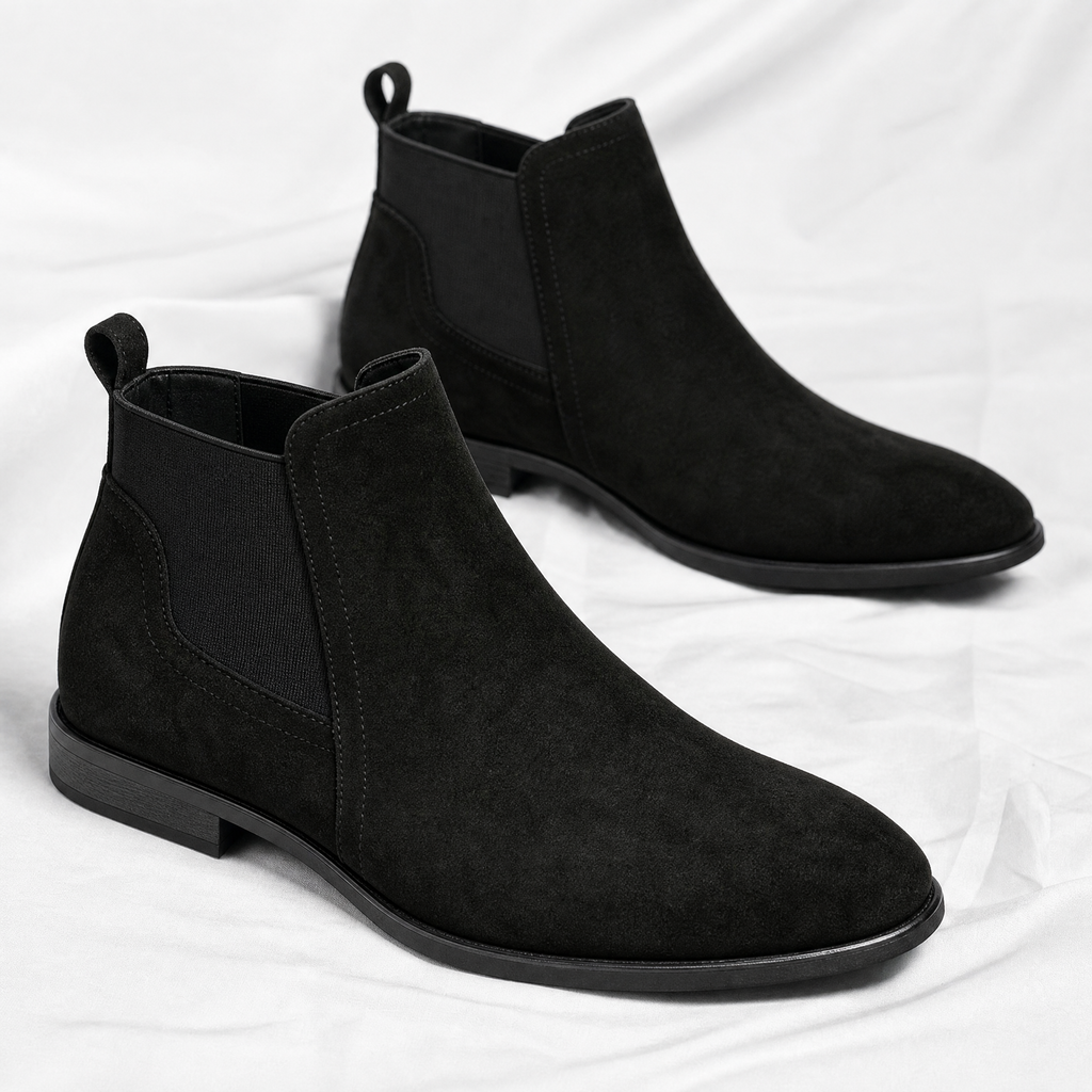 Cristiano Suede Chelsea Ankle Boots