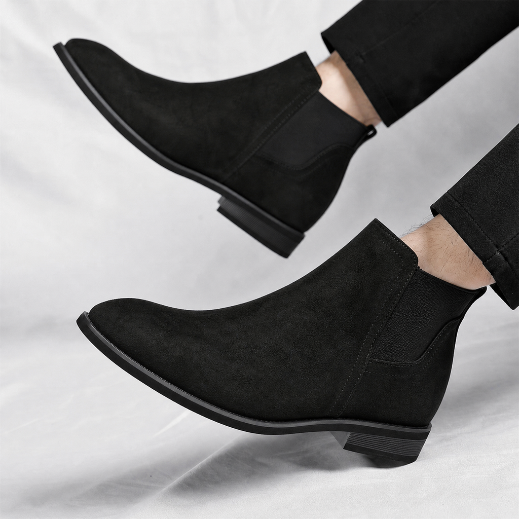 Cristiano Suede Chelsea Ankle Boots