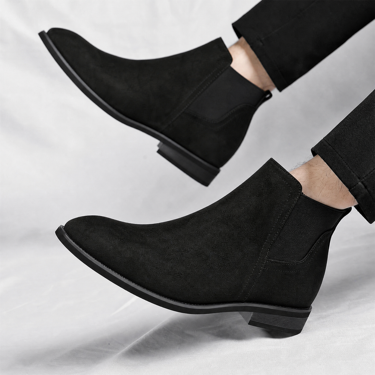 Cristiano Suede Chelsea Ankle Boots