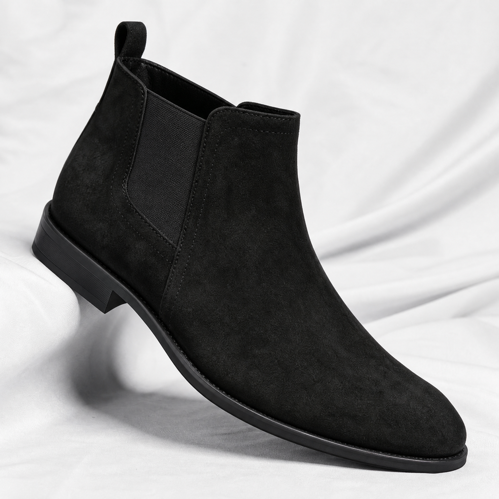 Cristiano Suede Chelsea Ankle Boots