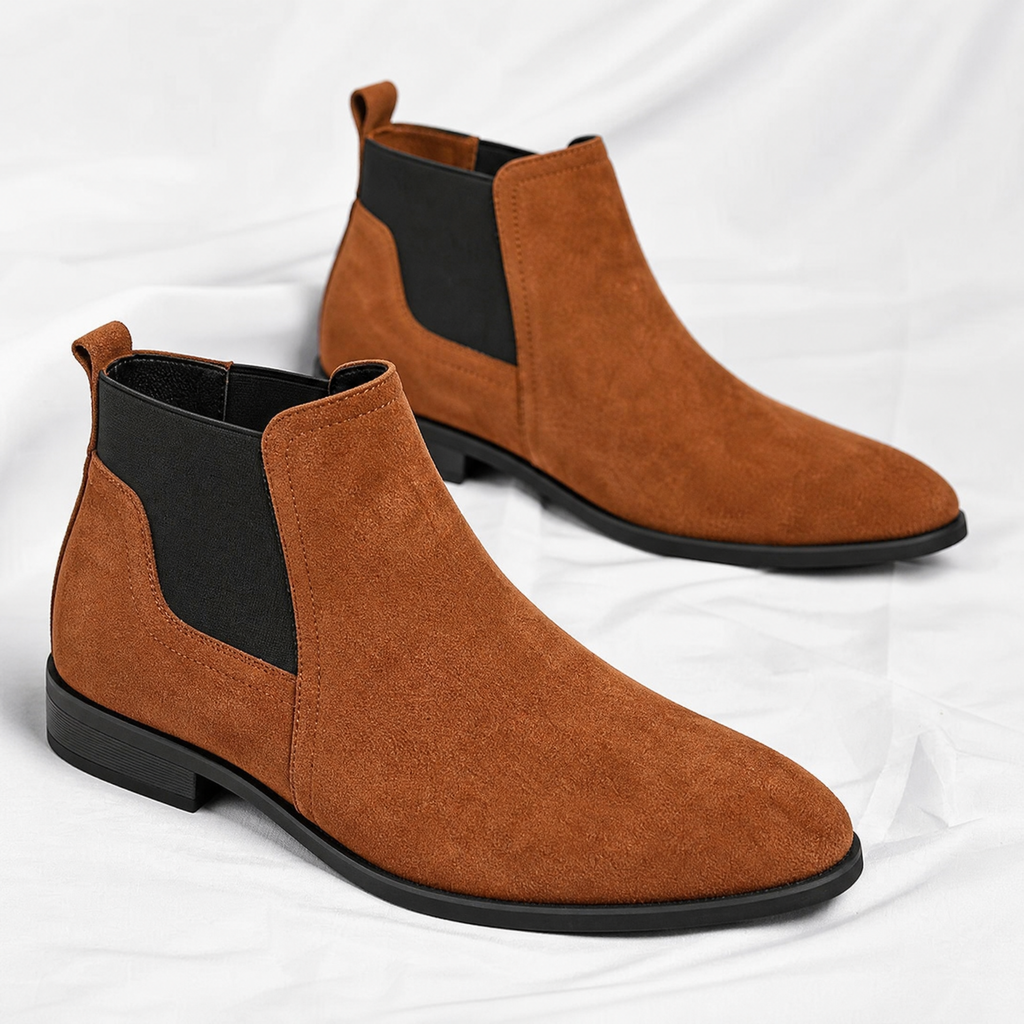 Cristiano Suede Chelsea Ankle Boots