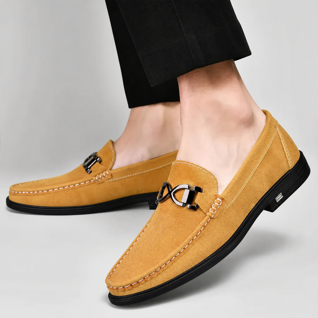 Italian Suede Loafers by Pelle