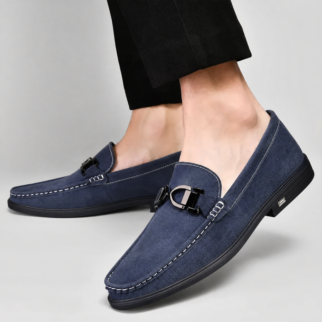 Italian Suede Loafers by Pelle