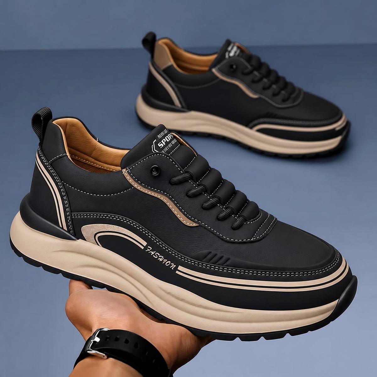 Mayford Genuine Leather Sneakers