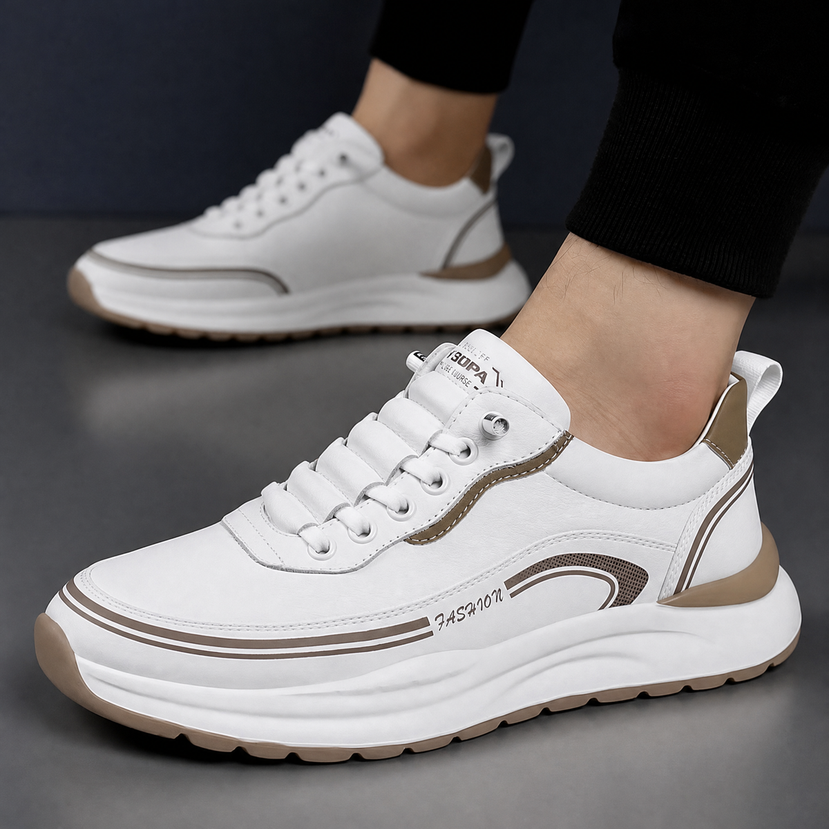 Mayford Genuine Leather Sneakers