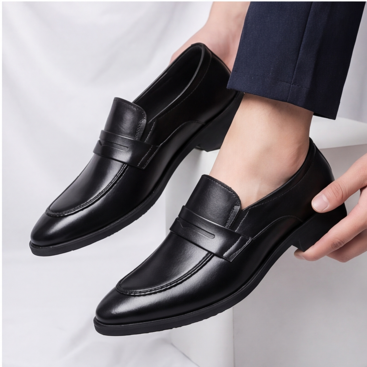 Amalfi Leather Slip-On Loafers