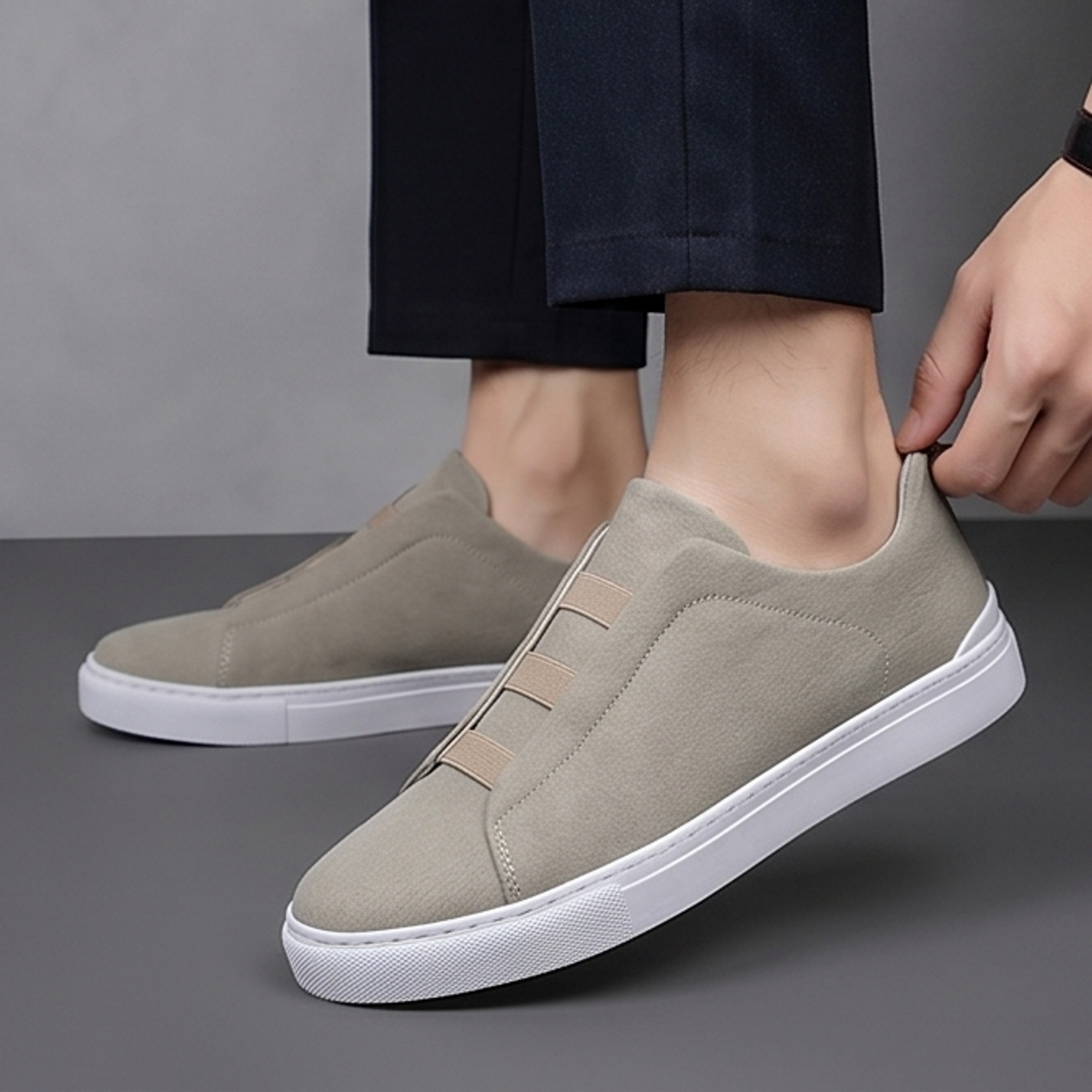 Chelsea Canvas Slip-On Sneakers