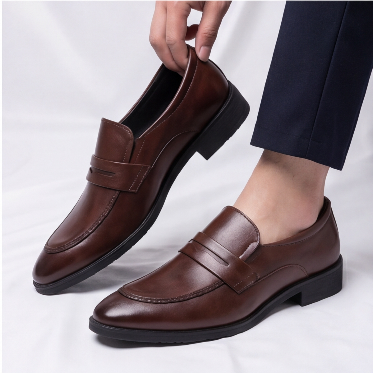 Amalfi Leather Slip-On Loafers